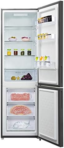 CHiQ Réfrigérateur congélateur combiné 356L, inox