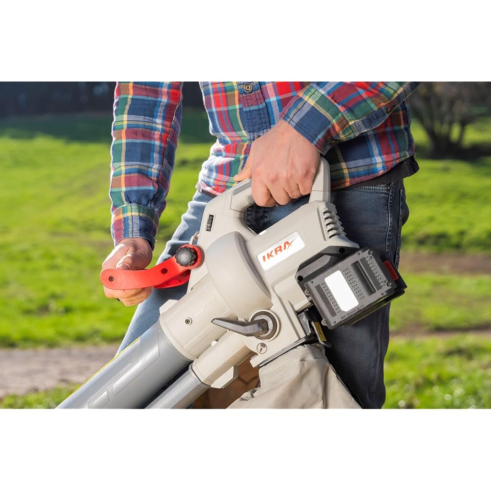 IKRA aspirateur souffleur de Feuilles à Batterie 3en1 IALS 2-20 INCL. 2X Batterie & Double Chargeur Rapide : Jardin