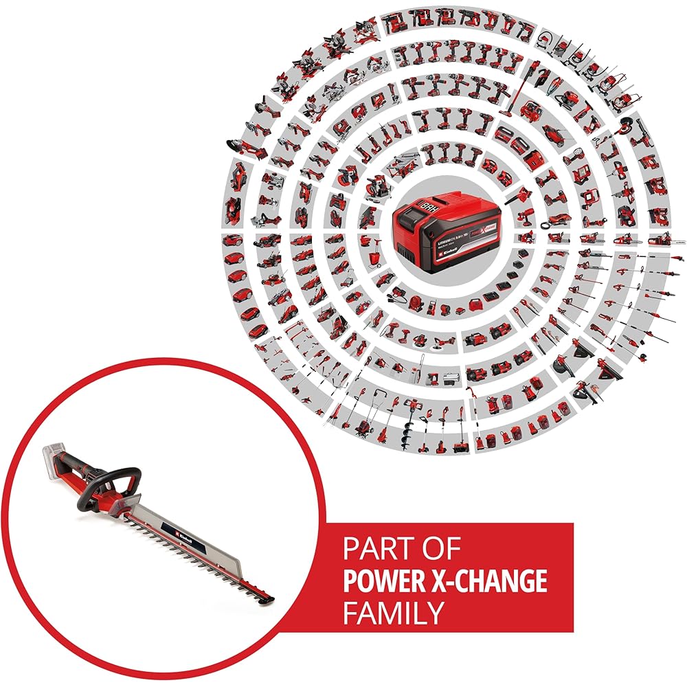 Einhell Professional Taille-haies sans fil GP-CH 18/61 Li BL-Solo Power X-Change (18 V, moteur Brushless, longueur de coupe 61 cm , écartement des dents 26 mm) Livré sans batterie ni chargeur : Bricolage