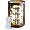 Zen’Arôme Diffuseur d’Huile Essentielle Vela – Diffuseur Ultrasonique Aromathérapie à Froid - Diffuseur Électrique Parfum Maison avec Télécommande - Éclairage LED Effet Bougie – en Métal et Verre : Hygiène et Santé