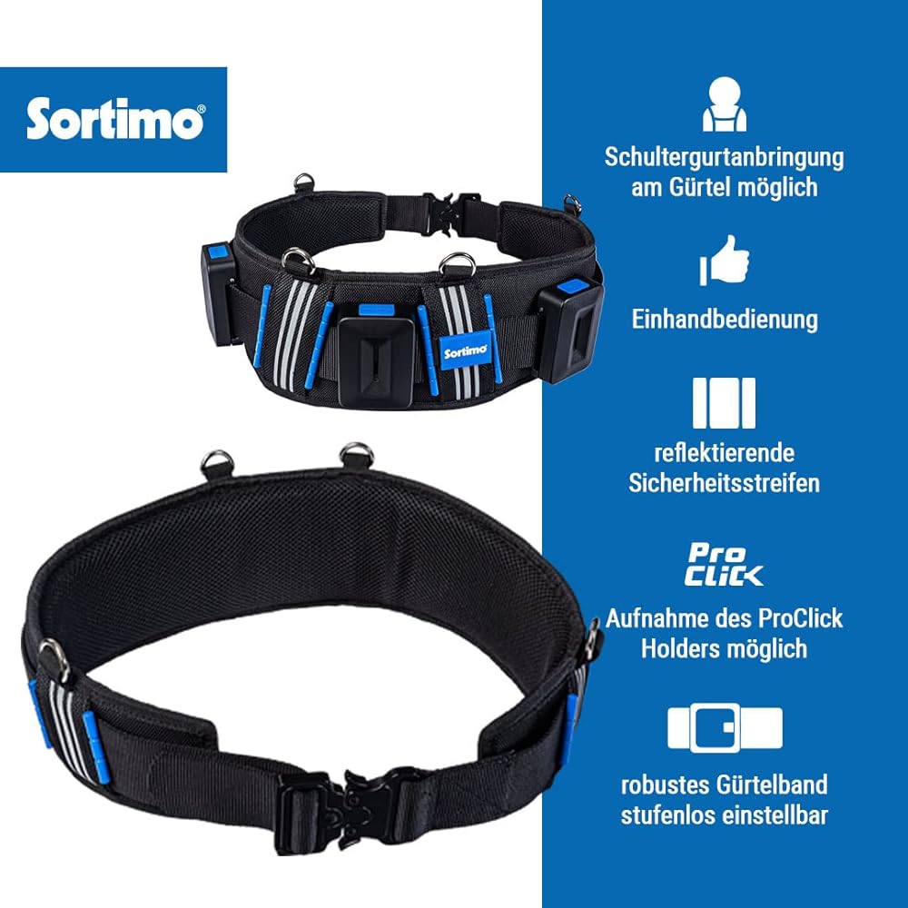ProClick Ceinture porte-outils L L = 140 cm : Bricolage