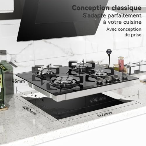 Magicplux Plaque de cuisson gaz 2 feux 4300W