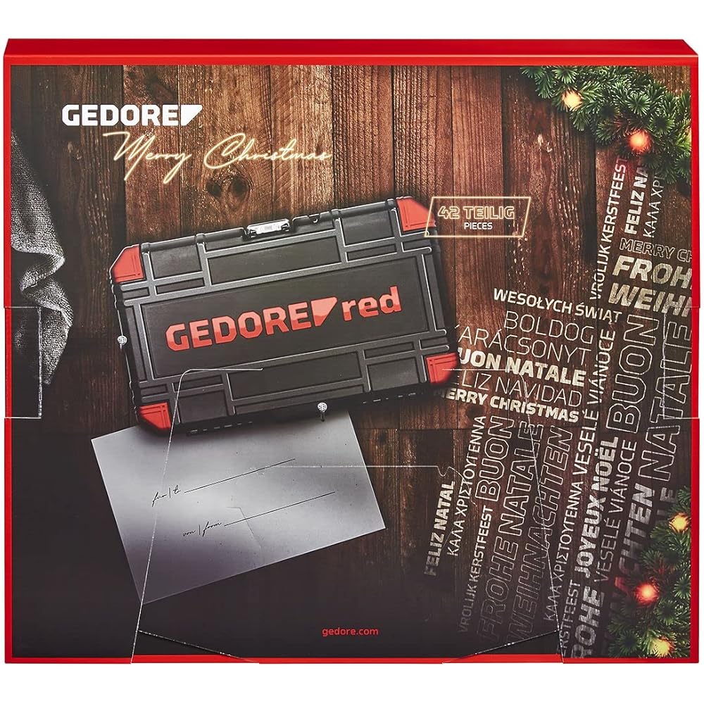 GEDORE 3304900 R49002042 Calendrier de l'Avent 2022 42 - Calendrier de l'Avent pour homme, cadeau pour homme, calendrier de l'Avent 2022 : Bricolage