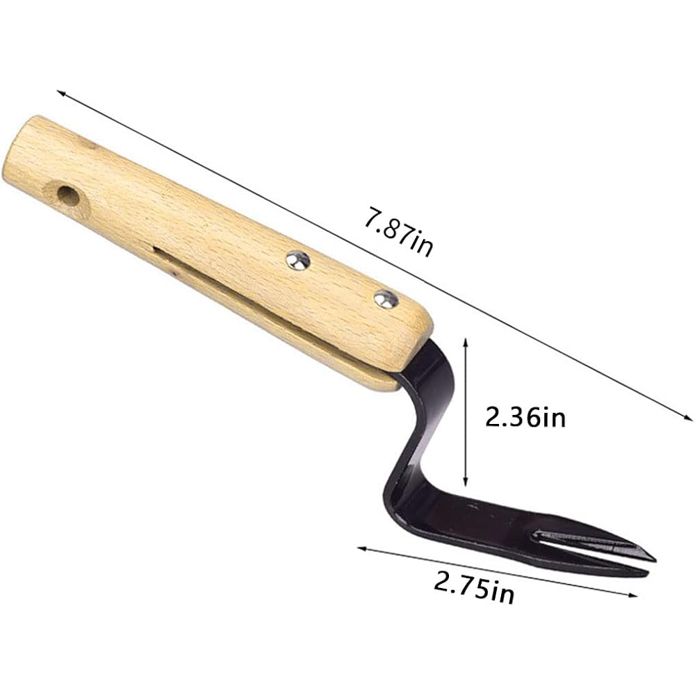 Elegital Kana 217 Binette japonaise pour jardinage – Binette à main/faucille parfaite pour désherber et cultiver Le bord de la lame est très tranchant, beige-028 : Jardin