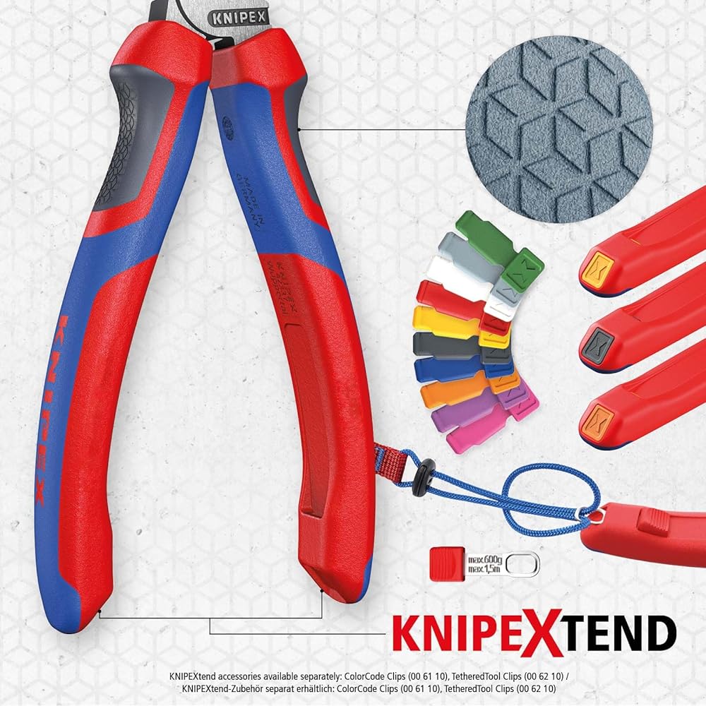KNIPEX 00 20 11 Jeu des « essentielles » 1 x 03 02 180, 1 x 26 12 200, 1 x 70 02 160 : Bricolage