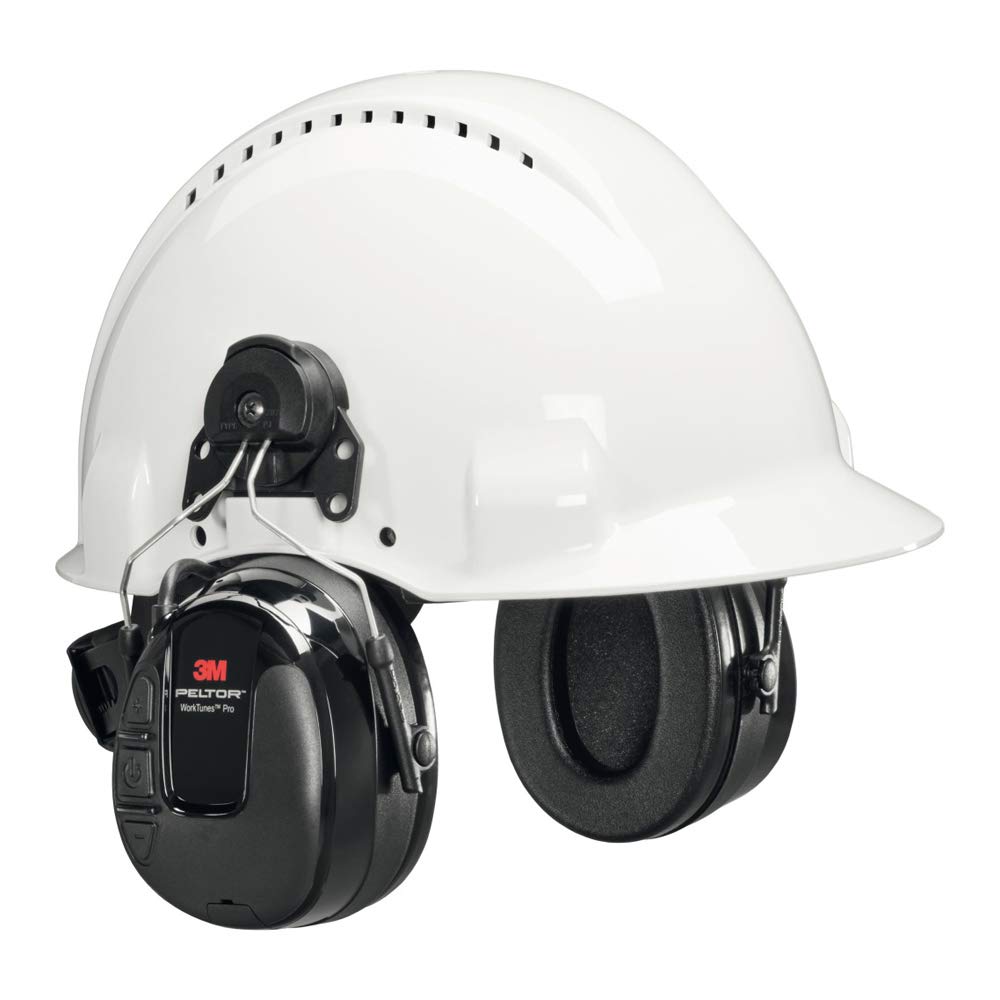 Casque radio FM 3M™ PELTOR™ WorkTunes™, 31 dB, noir, monté sur casque, HRXS220P3E : Bricolage