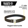 Klein Tools Klein Tools 5225, Ceinture à outils réglable en tissu : Bricolage