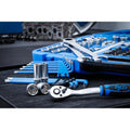 BGS 8820 | Coffret de Douilles à profil ondulé | 6,3 mm (1/4") / 10 mm (3/8") / 12,5 mm (1/2") | 218 pièces : Bricolage