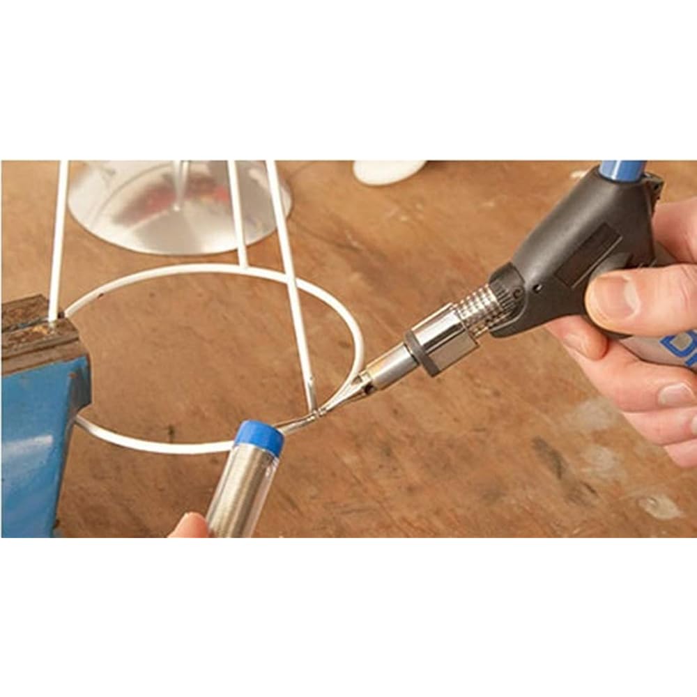 Gmjay Flamme Réglable de Briquet de Butane de Cuisine de Chalumeau avec La Serrure de Sécurité Appropriée Au Soudage/Dissolution/Cuisson/Extérieur : Cuisine et Maison