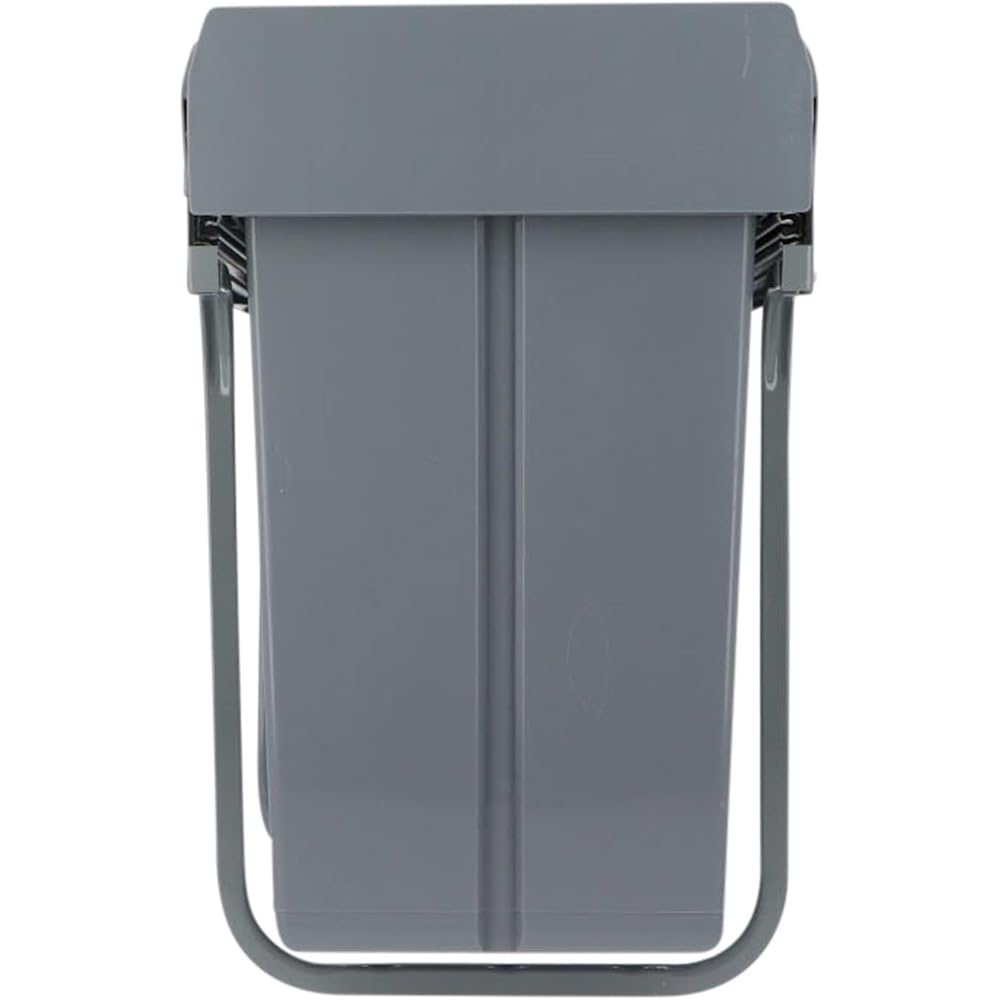 Poubelle de recyclage pour meuble de cuisine, poubelle sous évier 20 L, fixation inférieure et retrait manuel, poubelle amovible, avec couvercle : Cuisine et Maison