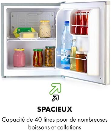 Klarstein Mini frigo de chambre 30L silencieux, réglable 5-15°C