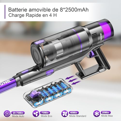 Vistefly V15s Max Aspirateur balai sans fil 580W
