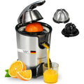 Sommertal CP850 - Presse-agrumes électrique avec moteur puissant de 850 W - Avec 2 cônes de pressage - Presse-agrumes manuel - Presse-agrumes en acier inoxydable - Presse-citron : Cuisine et Maison