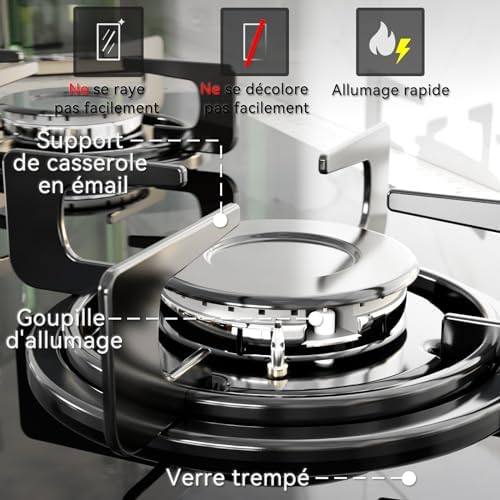 Magicplux Plaque de cuisson gaz 2 feux 4300W