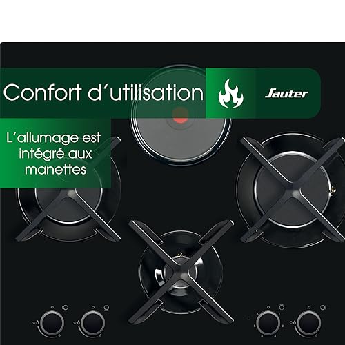 Sauter SPG9465MB Table de cuisson mixte gaz/électrique