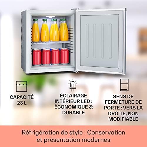 Klarstein Mini frigo de chambre 30L silencieux, réglable 5-15°C
