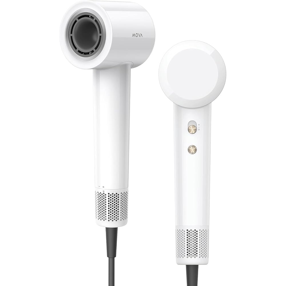 Mova X4 Pro Aspirateur Humide et Sec,Lavage à l'eau Chaude, Anti-enchevêtrement, Auto-Nettoyage à 100°C,Aspiration de 20 kPa.Turbo Sèche-Cheveux,Moteur brushless,110 000 RPM,séchage Rapide,4 Niveaux : Cuisine et Maison
