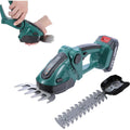 KATSU FIT-Bat 21V Taille-haie et Cisaille à Gazon sans Fil 2-en-1 avec 1,5Ah Batterie et 2 Lames, Cisaille Sculpte-Haie et Taille-Herbes Portatif, pour Jardin Pelouse Arbuste : Jardin