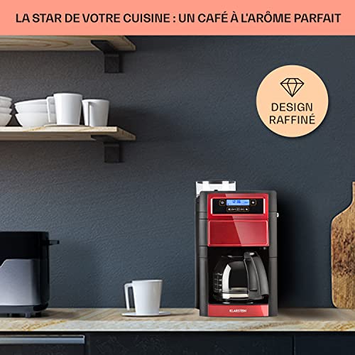 Klarstein Cafetière à grain avec broyeur 1000W