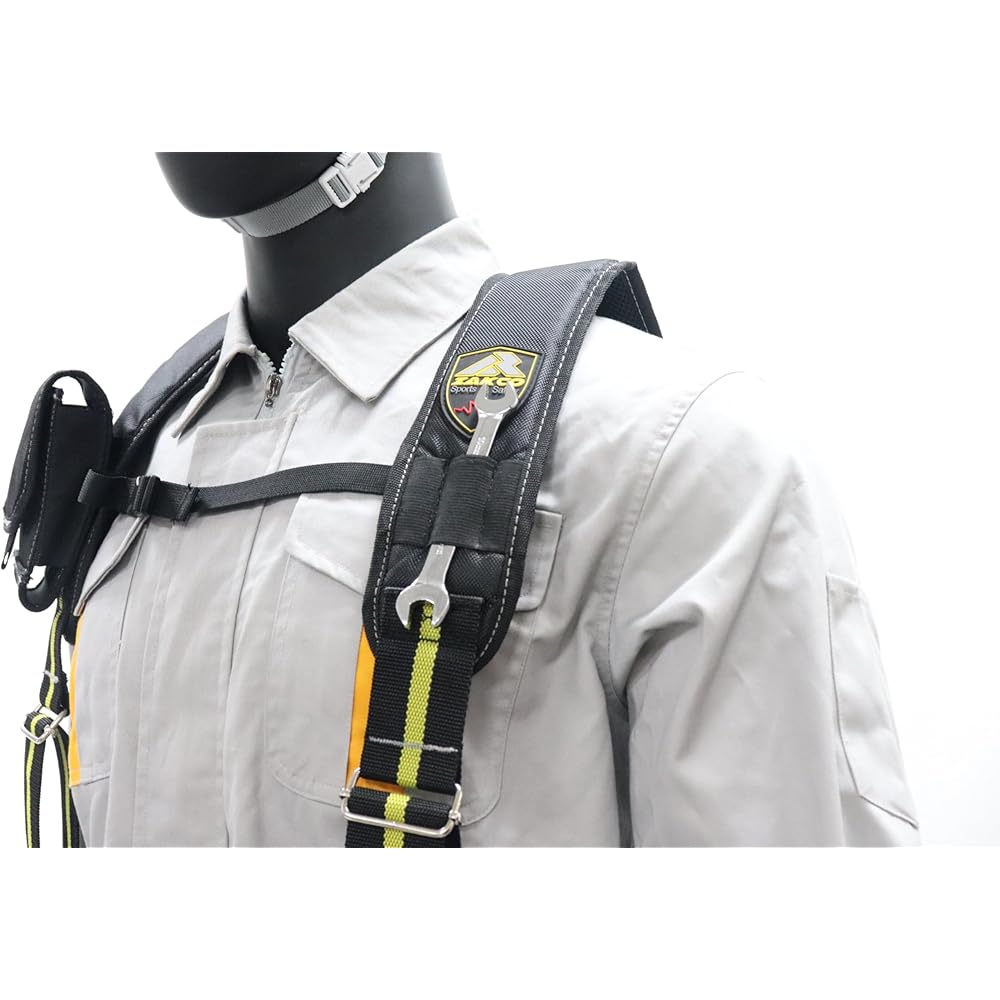 ZAKCO Ceinture à outils professionnelle en polyester 1680D avec bretelles, ceinture à outils robuste pour charpentiers, encadreurs, électriciens, plombiers, Hanyman et bricolage (noir, taille : Bricolage