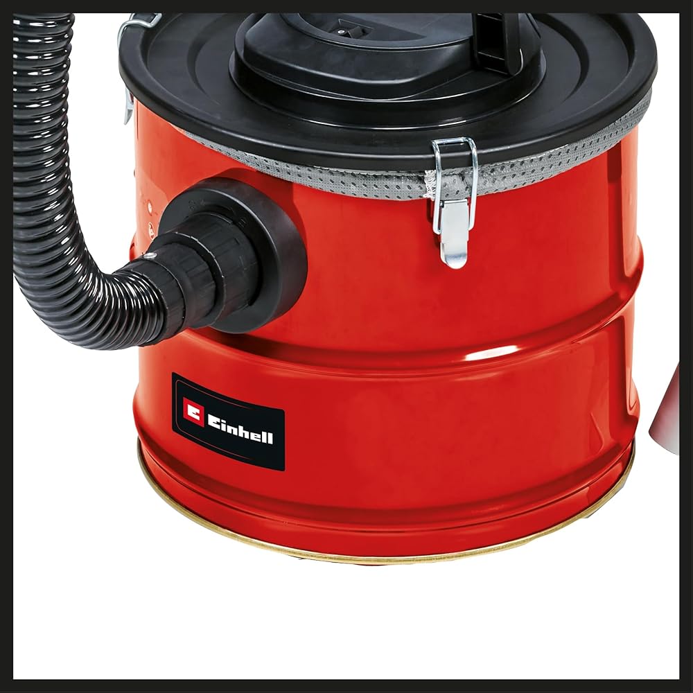 Einhell Aspirateur à cendres TC-AV 1718 D (1200 W, performance d’aspiration de 170 mbar, cuve en fer-blanc 18 L) : Bricolage