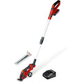 Einhell Cisaille à gazon taille-buissons sans fil GE-CG 18/100 Li T Kit Power X-Change (18 V, manche télescopique, acc. coupe-herbe 100 mm, acc. taille-buissons 200 mm, avec batterie 2,5 Ah +chargeur) : Jardin