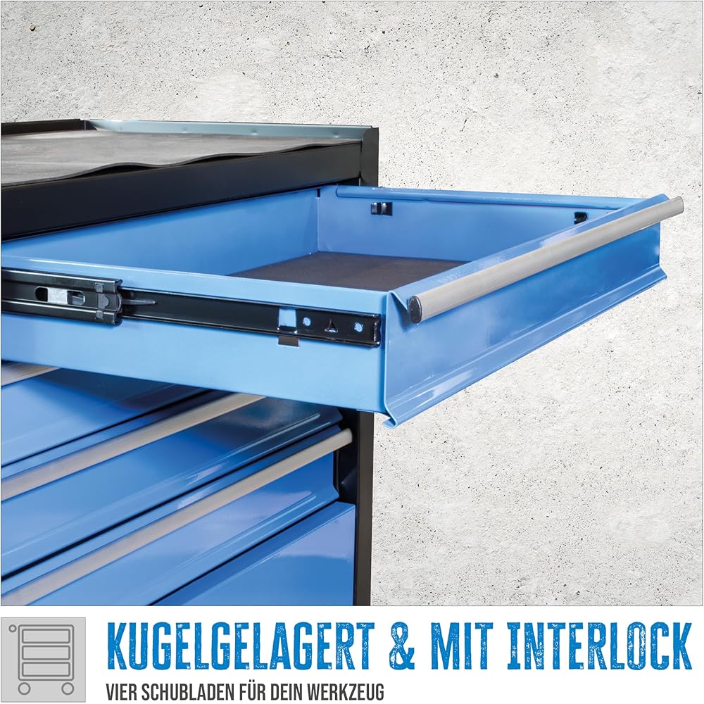 Güde Chariot d'atelier, Métal, Bleu, kompakt : Bricolage