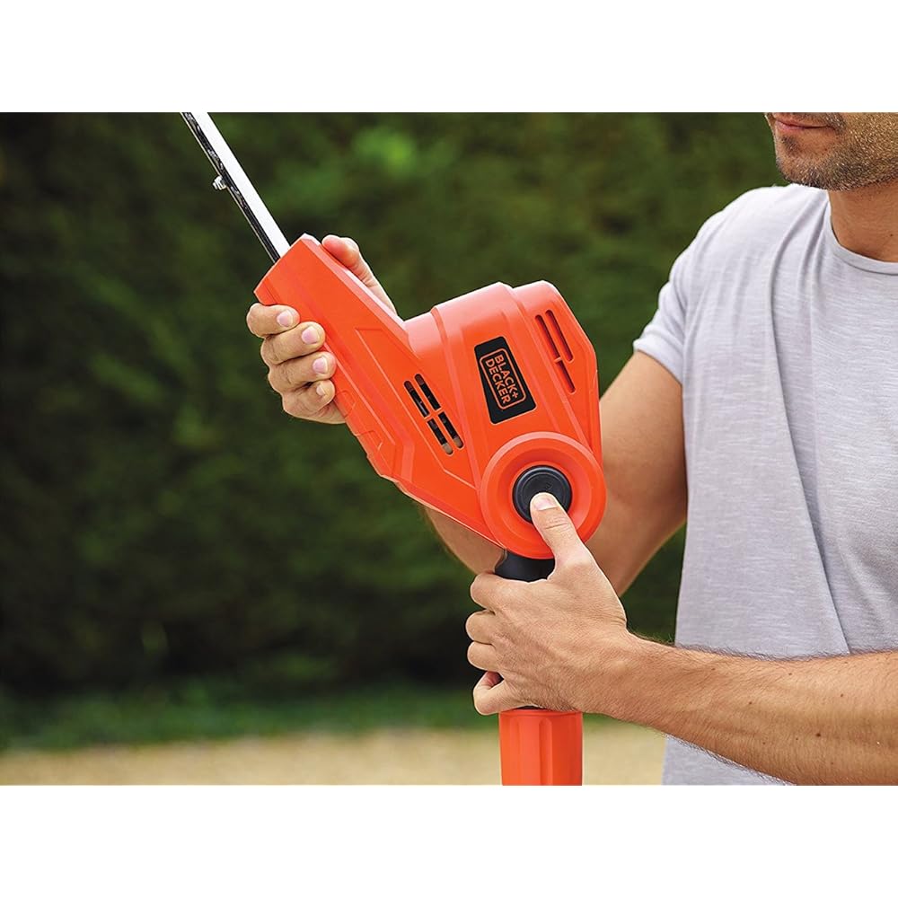 BLACK+DECKER PH5551-QS Taille-haies sur perche 550 W lame 51 cm manche télescopique tête pivotante