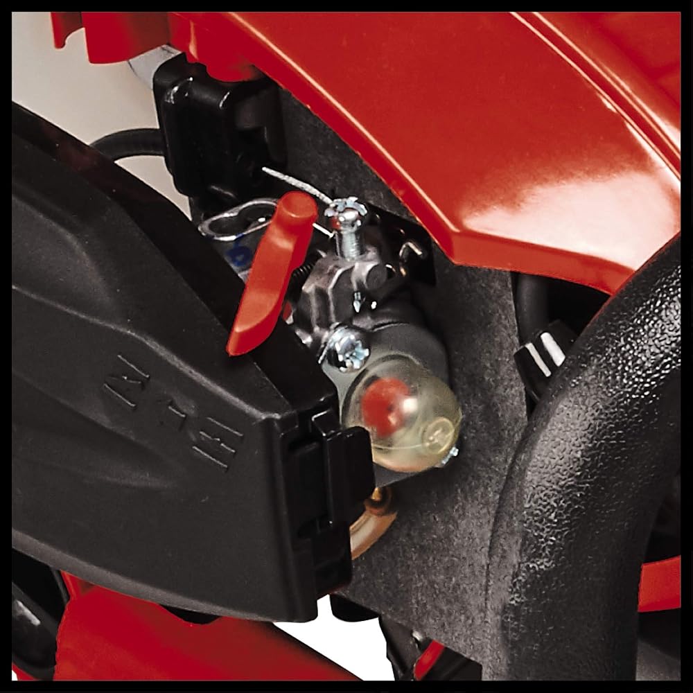 Einhell Taille-haies thermique GE-PH 2555 A (Moteur 2 temps à vibrations atténuées, Réservoir carburant 330 ml, Longueur de coupe 55 cm, System AutoChoke et amorçage "Primer“) : Jardin