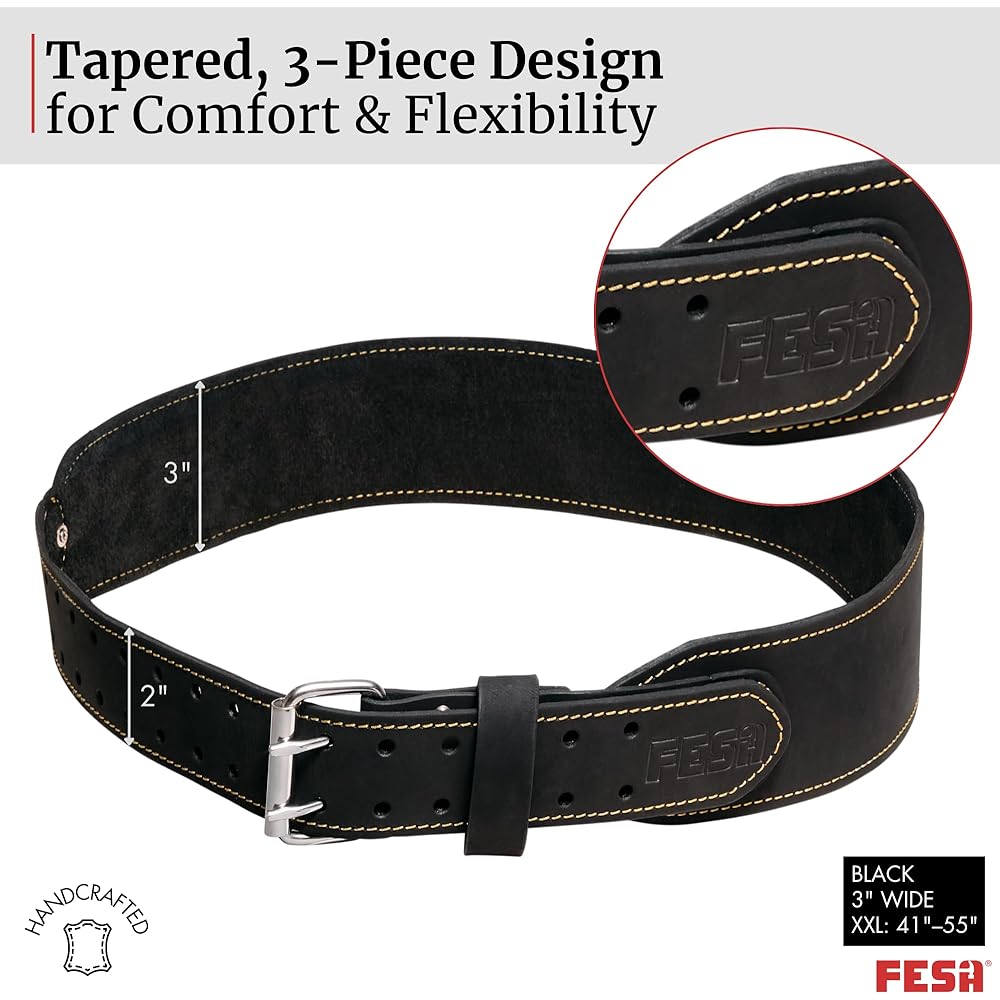 FESA Ceinture à outils en cuir pour homme – Ceinture à outils en cuir réglable de 76,2 à 116,8 cm – Ceinture à outils pour électriciens, charpentiers, travailleurs du bâtiment – Fabriquée à la main : Bricolage
