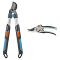 Gardena coupe-branches TeleCut 520-670 B : cisailles télescopiques compactes & Sécateur alu à lame franche Comfort B/L : sécateur à lame franche pour branches et brindilles jusqu'à 25 mm de diamètre : Jardin