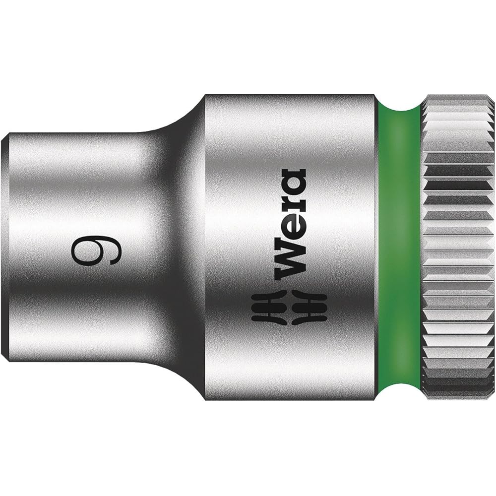 Wera 05150111001 Insert en mousse 9721, jeu de cliquet 8000 B Zyklop 3/8" 1, 23 pièces Noir-vert : Bricolage