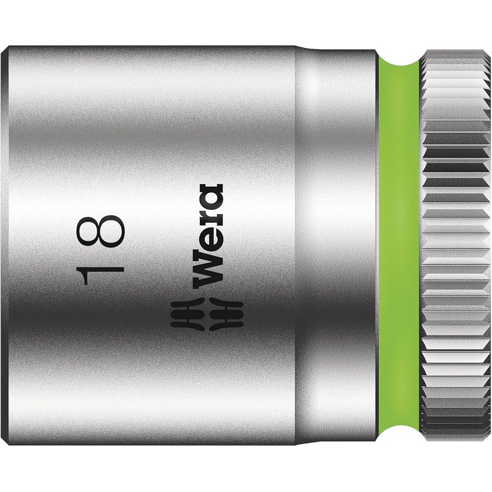 Wera 05150111001 Insert en mousse 9721, jeu de cliquet 8000 B Zyklop 3/8" 1, 23 pièces Noir-vert : Bricolage