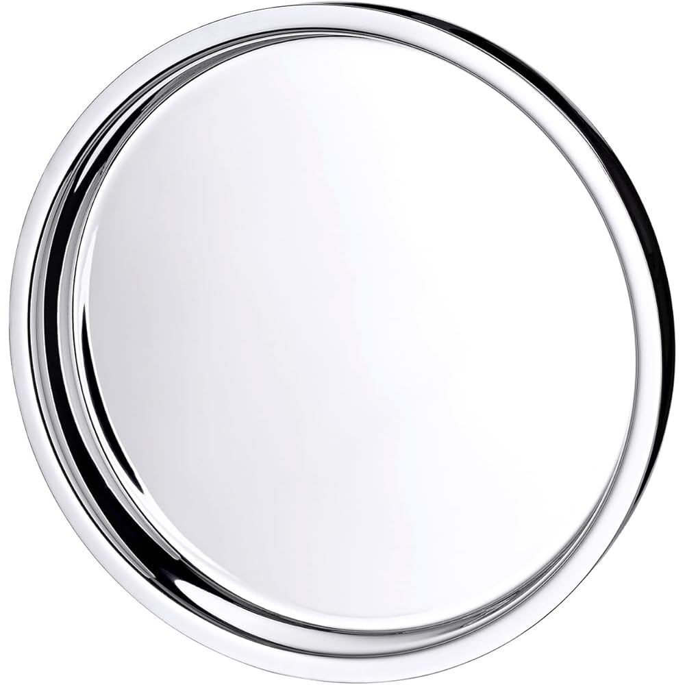 Edzard Plateau de Service Alaska en Acier Inoxydable, Rond, diamètre 32 cm : Cuisine et Maison