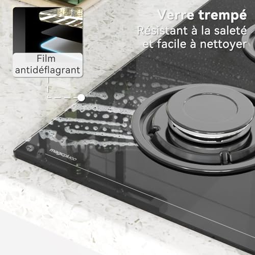 Magicplux Plaque de cuisson gaz 2 feux 4300W