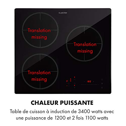 Klarstein TrinityCook Plaque induction 3 zones 3400W