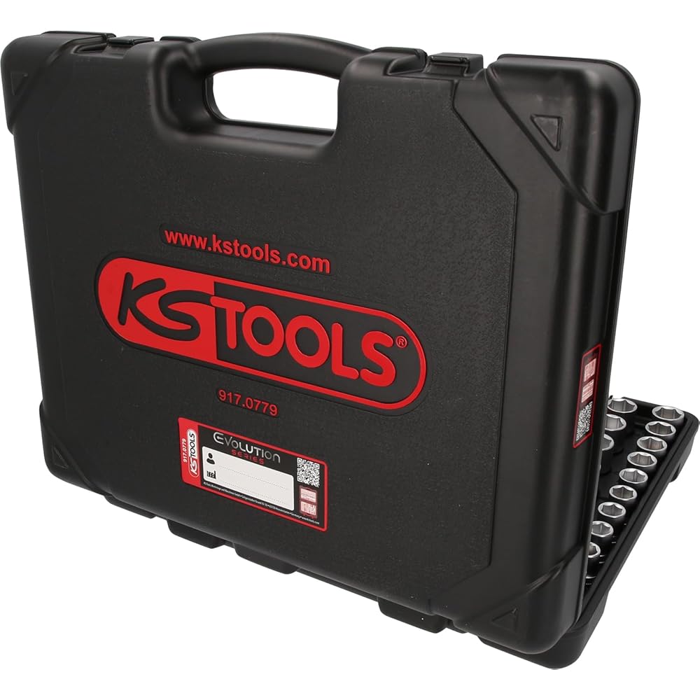 KS TOOLS 917.0779 - Caisse à Outils Complète en Coffret Douille et Accessoires en 1/4", 3/8" et 1/2" & Automobile Et Poids Lourds - Brosse Métallique Pour Frein à Tambour Brins Inox : Bricolage