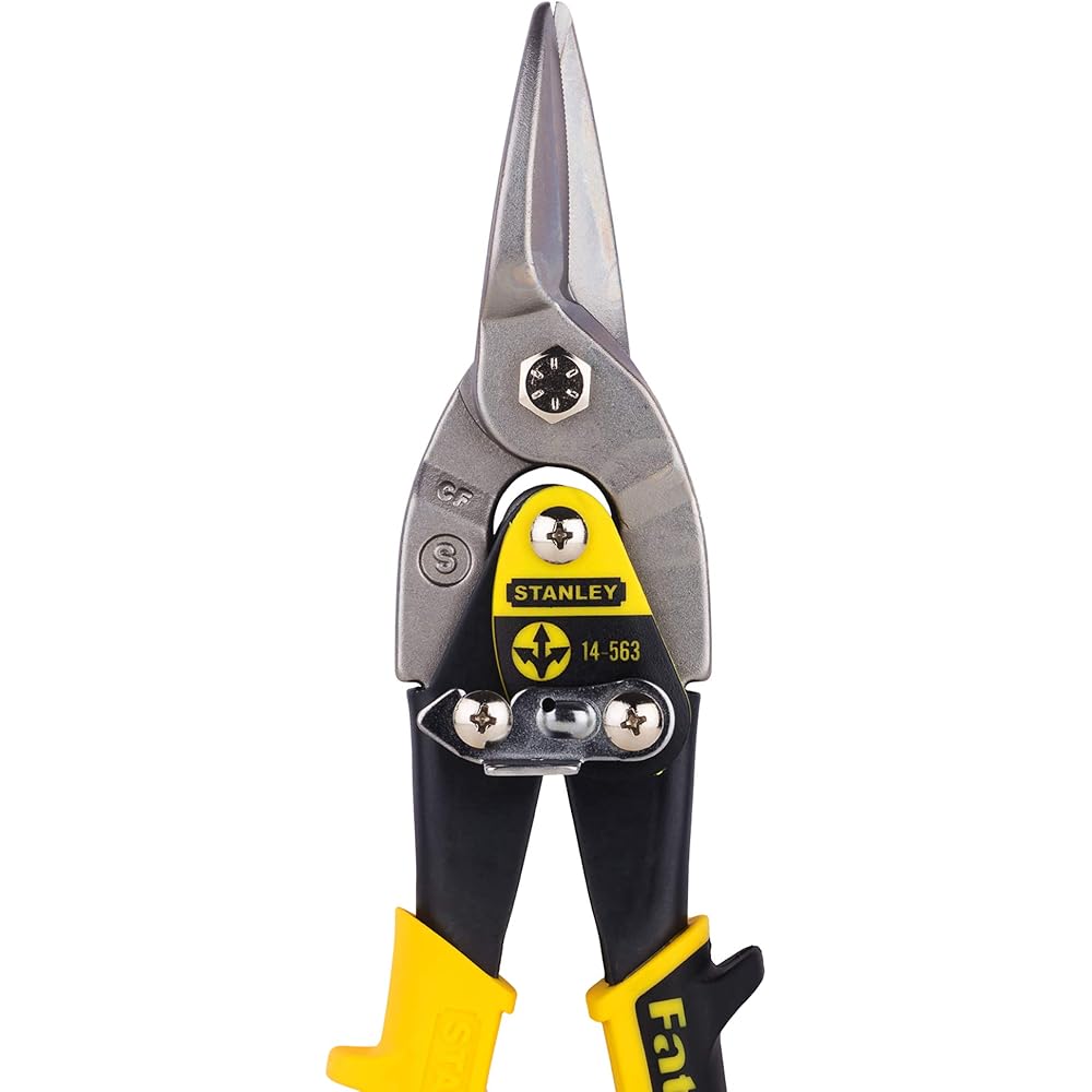 STANLEY Porte Outils Double Ceinture - Nombreuses Poches - Cuir de Qualité Supérieure - Dimensions 145 x 9 x 26 cm & FATMAX Cisaille Aviation Tête Droite Acier Forgé Chromé Double Action de Pivot : Bricolage
