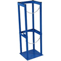 Support de bouteille d'oxygène robuste - Support de bouteille de gaz en métal sur pied pour le stockage en usine et au garage, conception à étagère fixe (longueur 34 cm, 13 3/8") - Support d : Commerce, Industrie et Science