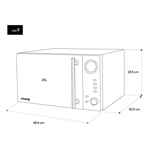 H.Koenig VIO9 Micro-ondes gril 2-en-1 25L