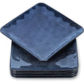 vicrays Lot de 6 assiettes carrées en céramique de 20,3 cm pour salade, dessert, apéritif, pain, passent au micro-ondes et au lave-vaisselle, bleu : Cuisine et Maison