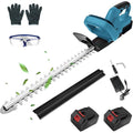 Taille Haies électrique, Taille Haie Batterie 21V, 20 Pouces Taille Haie sans Fil avec Batterie et Chargeur, Espacement Dentaire De 15 Mm,Taille Haie pour Jardin, Pelouse, Arbustes,Gazon (2 Batteries) : Jardin