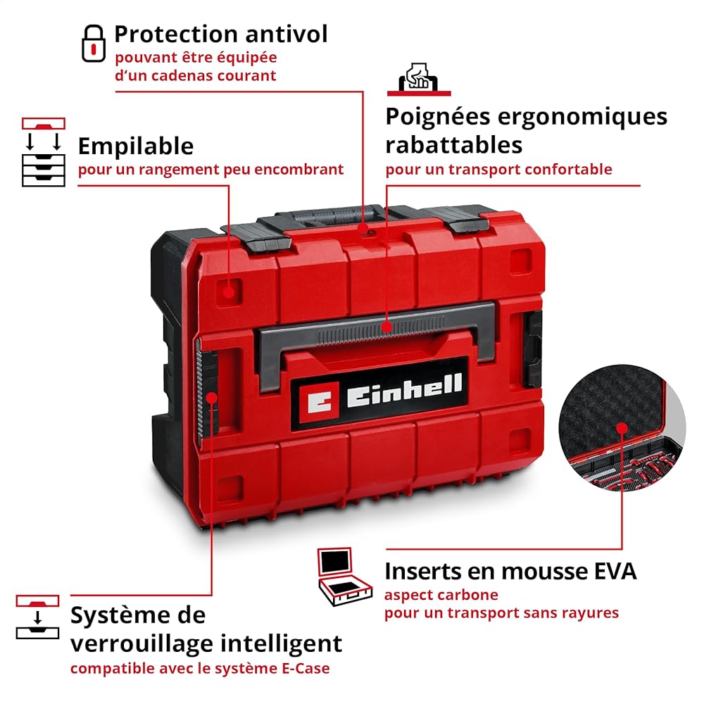 Einhell E-CASE 80 pièces valise d'outils