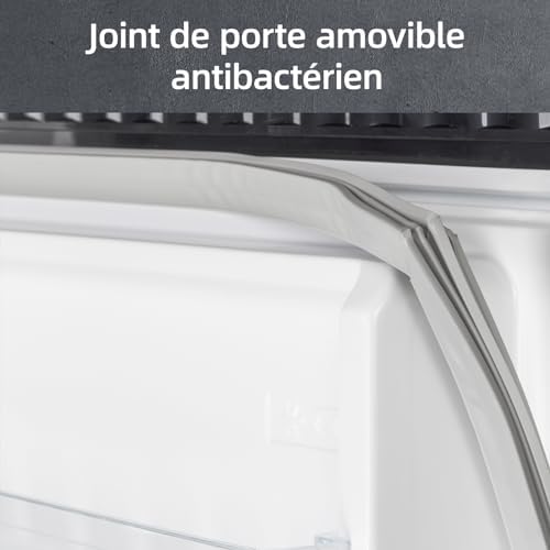 CHiQ Réfrigérateur congélateur combiné 356L, inox