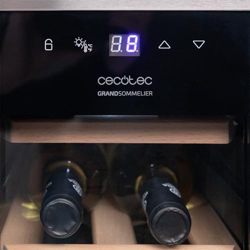 Cecotec Cave à vin Bolero GrandSommelier 2050 Inox 20 bouteilles
