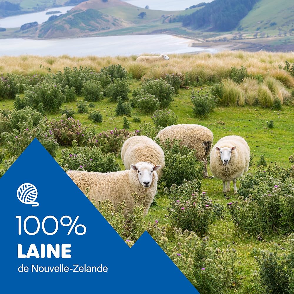 Couverture en Laine 140x200 cm, 100% Pur Produit de Moutons Néo-Zélandais, Plaid en Laine Doux pour Lit et Canapé, Jeté de Lit Élégant avec Franges – Nostra ZELANDIA Couverture Grande Taille : Cuisine et Maison