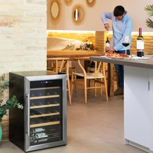 Cecotec Cave à vin Bolero GrandSommelier 2050 Inox 20 bouteilles