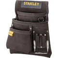Stanley STST1-80114 Porte-outils, Jaune/noir + Stanley STST1-80119 Ceinture en Cuir, Noir : Bricolage