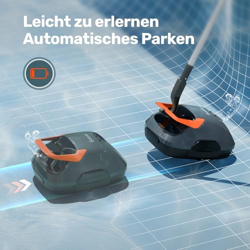 Gosvor Robot nettoyeur de piscine sans fil 80 m²