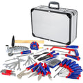 WORKPRO Caisse à Outils Complete Professionnelle avec Mallette en Aluminium, Boite à Outils Complete pour Réparation Dommestique ou de Travail 119 Pièces : Bricolage